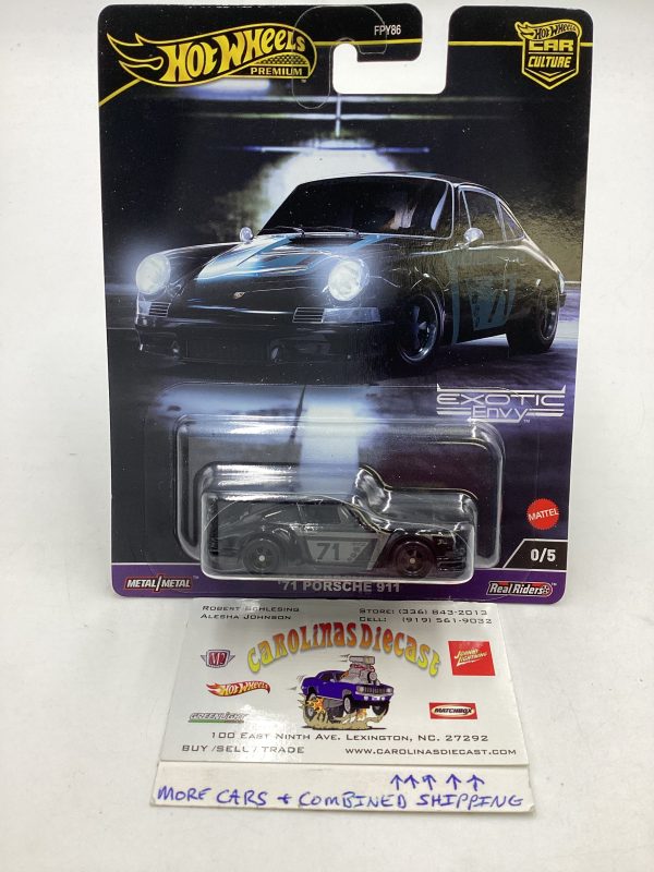 2024 Hot wheels Exotic Envy CHASE 0 5 71 Porsche 911 Black with protector For Sale