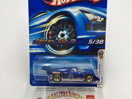 2006 Hot Wheels First Editions #005 Ferrari 512 M Blue 101H Fashion