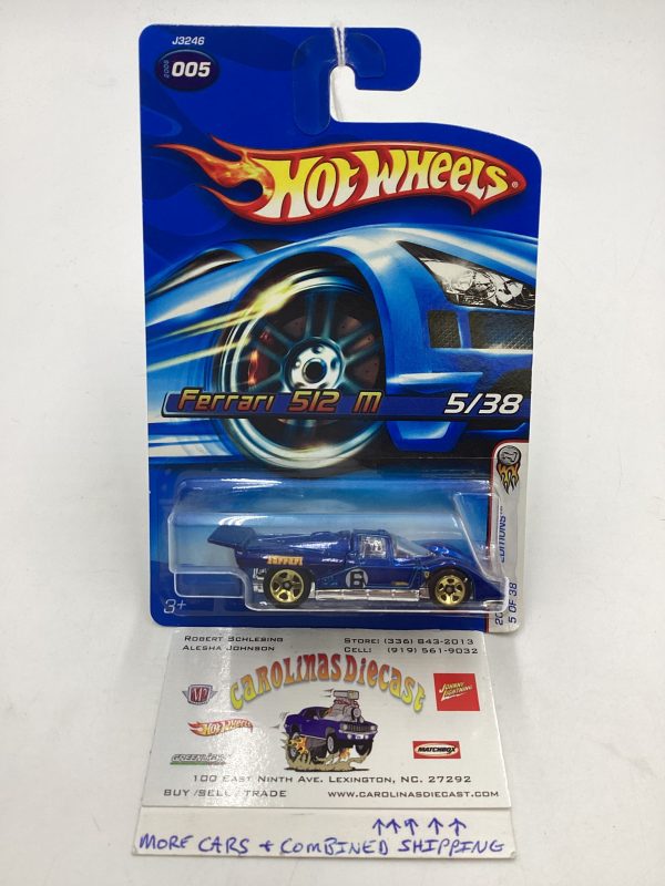 2006 Hot Wheels First Editions #005 Ferrari 512 M Blue 101H Fashion