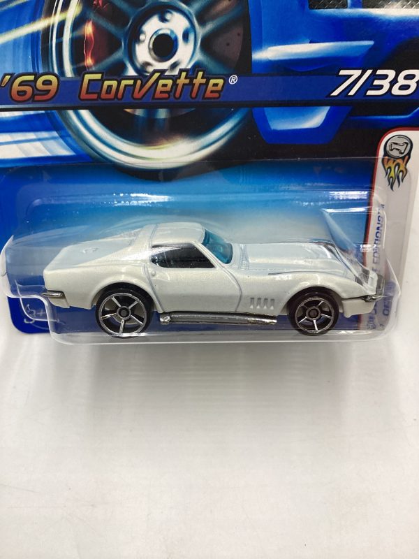 2006 Hot Wheels First Editions #007 69 Corvette White 6E Online Sale