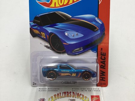 2015 Hot Wheels HW Race #131 Corvette C6 Blue 15B Online