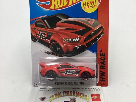 2015 Hot Wheels HW Race #154 Custom 15 Ford Mustang Red 30E Cheap