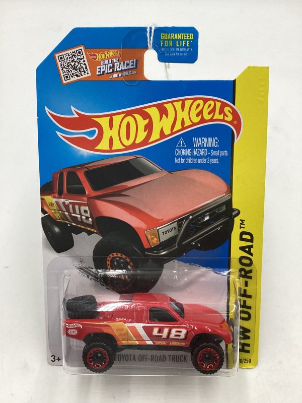 2015 Hot Wheels Off Road #120 Toyota Off Road Truck Red 93C Hot on Sale