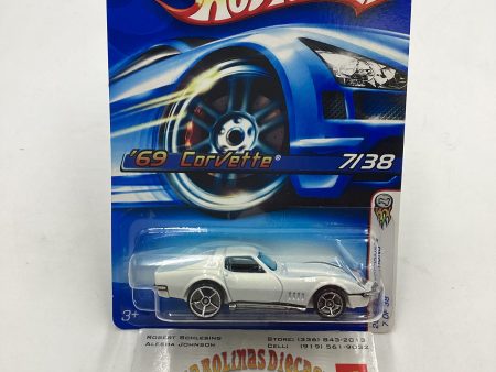 2006 Hot Wheels First Editions #007 69 Corvette White 6E Online Sale