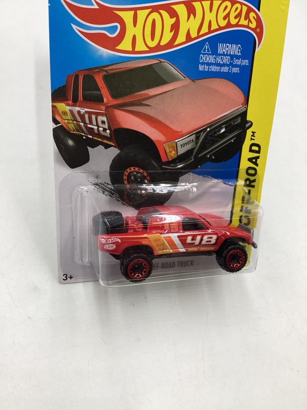 2015 Hot Wheels Off Road #120 Toyota Off Road Truck Red 93C Hot on Sale