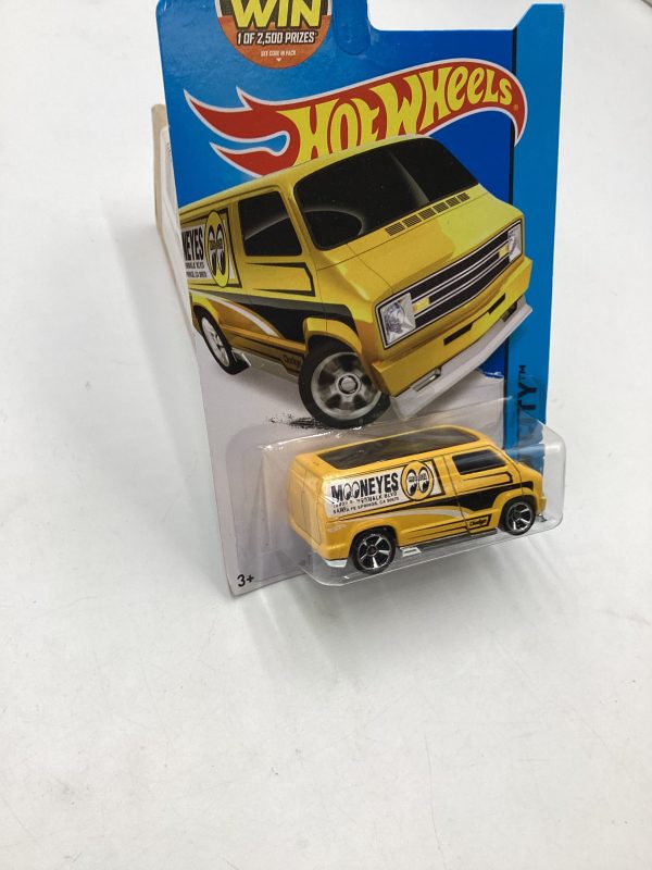 2015 Hot wheels HW City #20 Custom 77 Dodge Van Mooneyes 43D on Sale