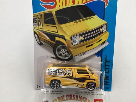 2015 Hot wheels HW City #20 Custom 77 Dodge Van Mooneyes 43D on Sale