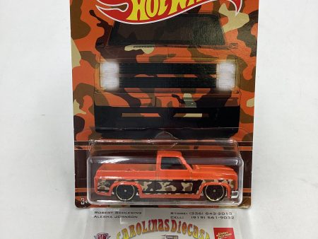 Hot Wheels Walmart Camo Series #4 83 Chevy Silverado Orange 159 D Cheap