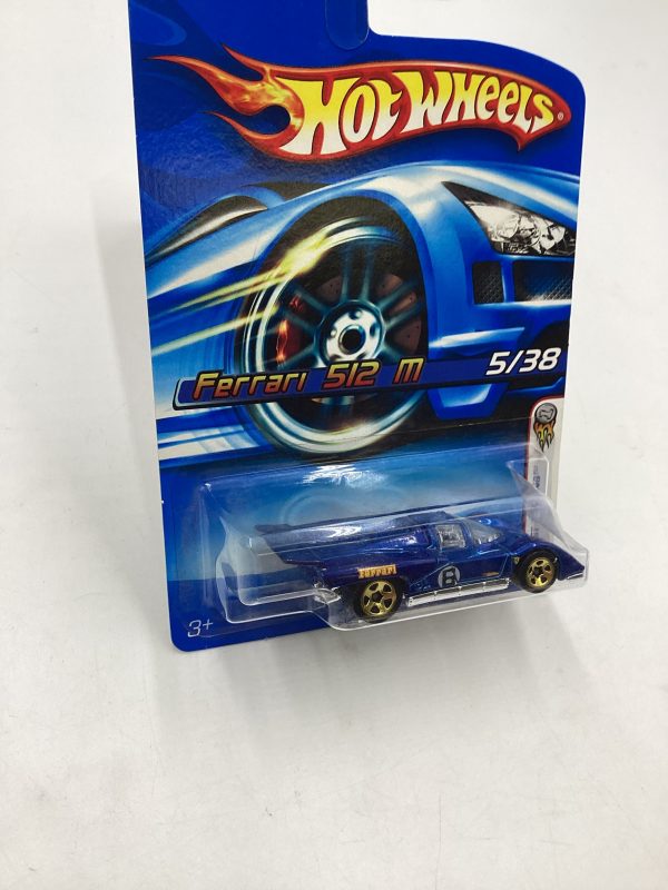 2006 Hot Wheels First Editions #005 Ferrari 512 M Blue 101H Fashion