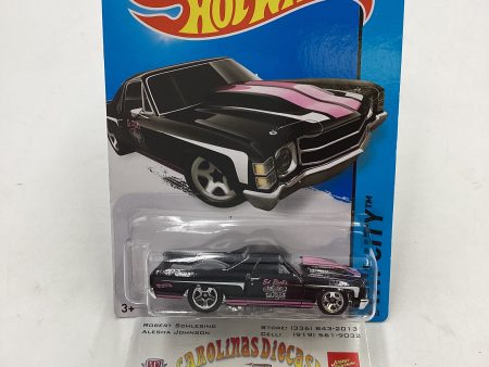 2015 Hot wheels HW City #18 71 El Camino Black 14G on Sale