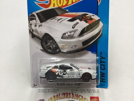 2015 Hot wheels HW City #11 10 Ford Shelby GT500 White 25C Hot on Sale