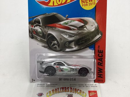 2015 Hot Wheels HW Race #150 SRT Viper GTS-R Silver 60E For Cheap