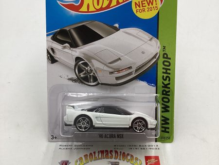 Hot Wheels 2015 HW Workshop #218 90 Acura NSX White For Discount