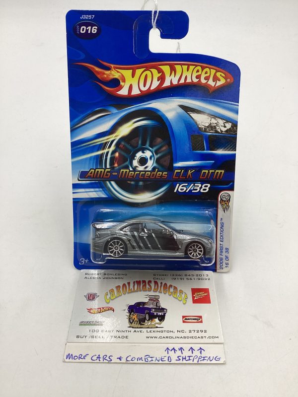 2006 Hot Wheels First Editions #016 AMG-Mercedes CLK DTM Silver 91B For Discount