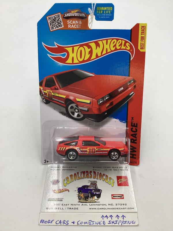 2015 Hot Wheels HW Race #184 DMC Delorean Red on Sale