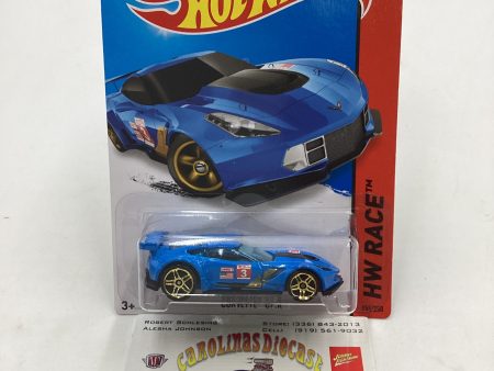 2015 Hot Wheels HW Race #155 Corvette C7.R Blue 2C Cheap