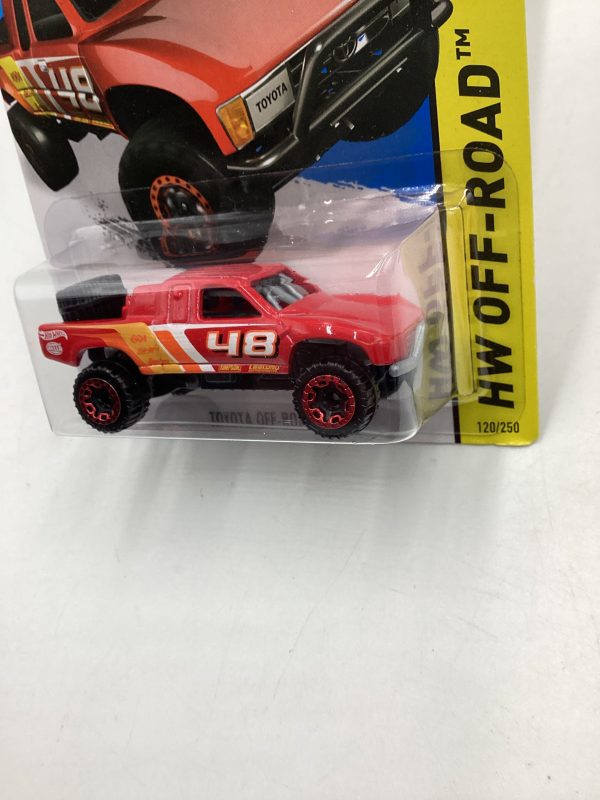 2015 Hot Wheels Off Road #120 Toyota Off Road Truck Red 93C Hot on Sale