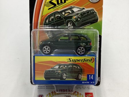 Matchbox 2004 Superfast #14 BMW X5 Dark Green 173A Supply