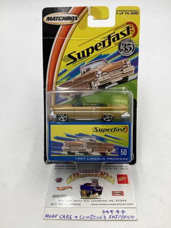 Matchbox 2004 Superfast #50 *Veins* 1957 Lincoln Premiere Gold 173E For Discount