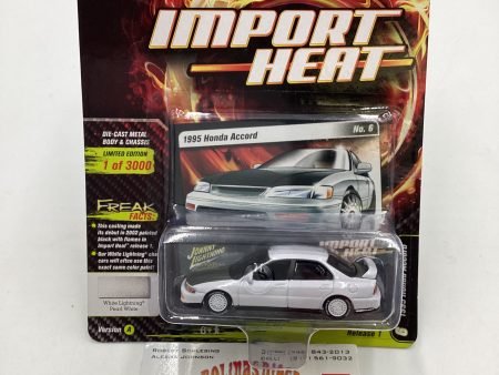 Johnny lightning Import heat #6 1995 Honda Accord White Hot on Sale