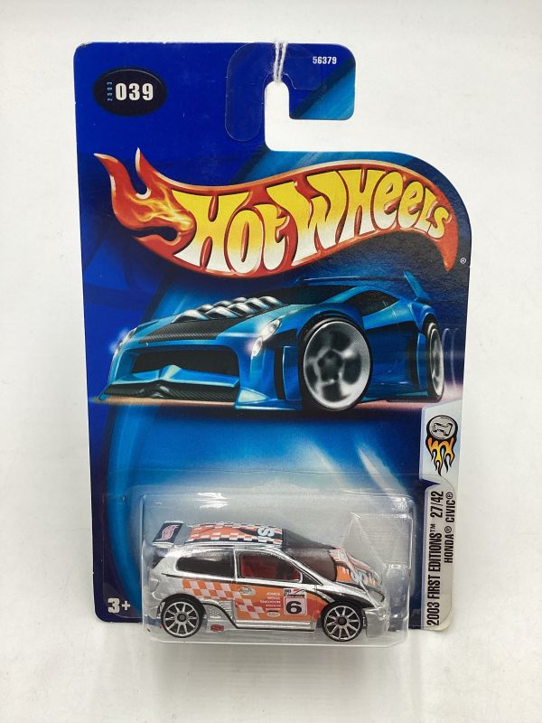 2003 Hot wheels First Editions #039 Honda Civic Silver 76A Discount