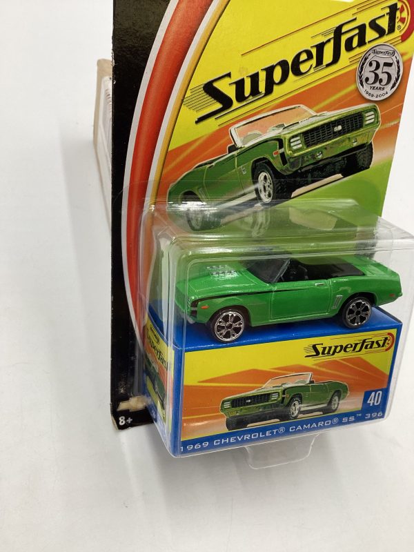 Matchbox 2004 Superfast #40 1969 Chevrolet Camaro SS 396 green 170i For Cheap