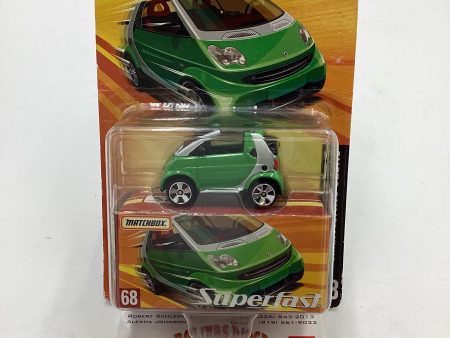 Matchbox Superfast #68 2005 Smart Fortwo Cabrio green 169B For Sale