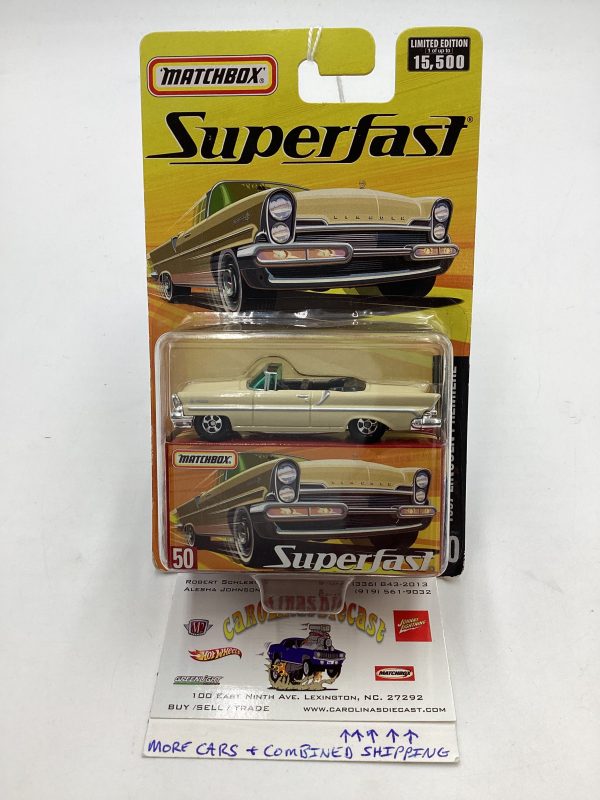 Matchbox 2005 Superfast #50 1957 Lincoln Premiere 170i Supply