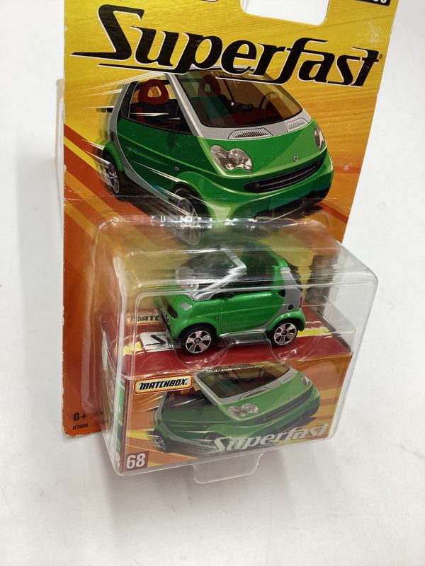 Matchbox Superfast #68 2005 Smart Fortwo Cabrio green 169B For Sale