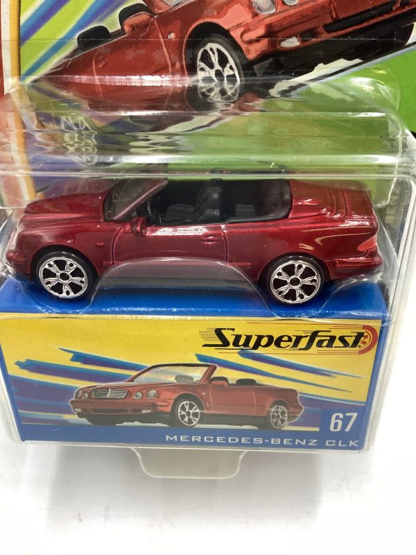 Matchbox 2004 Superfast #67 Mercedes Benz CLK Red 170F on Sale