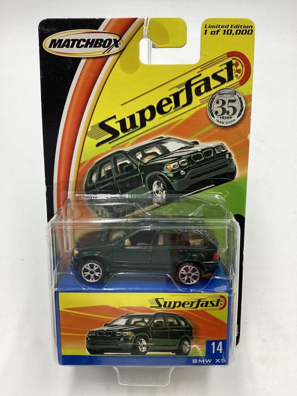 Matchbox 2004 Superfast #14 BMW X5 Dark Green 173A Supply