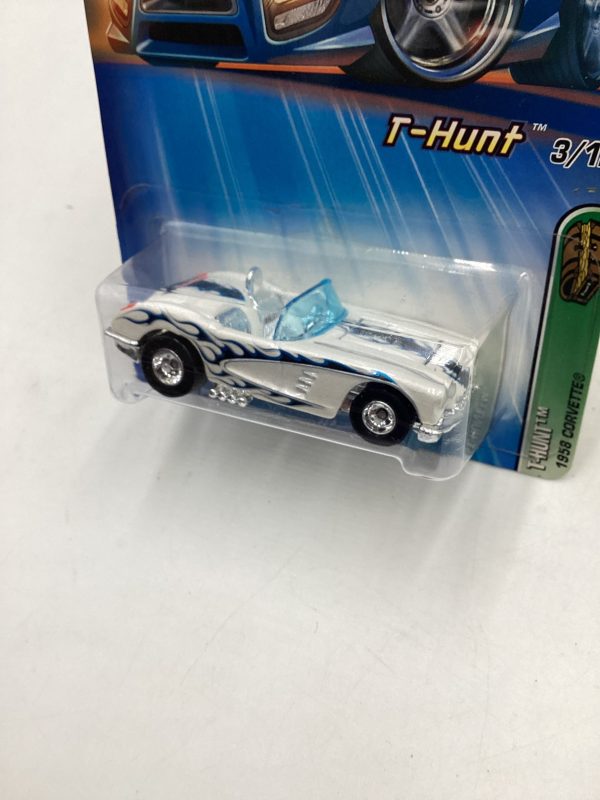 2005 Hot Wheels #123 Treasure Hunt 1958 Corvette 273A on Sale