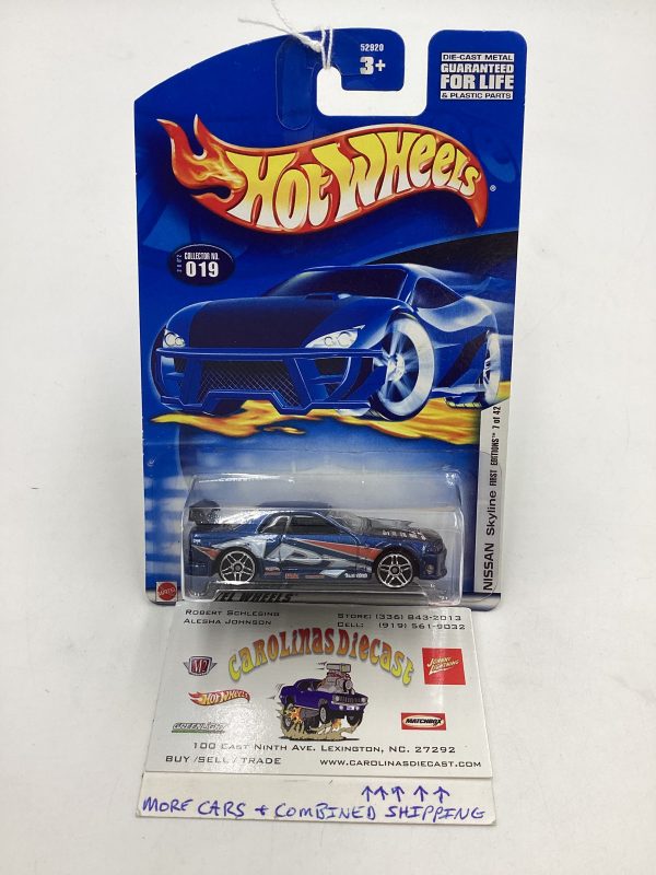 2002 Hot Wheels First Editions #019 Nissan Skyline HTF PR5 Wheels on Sale