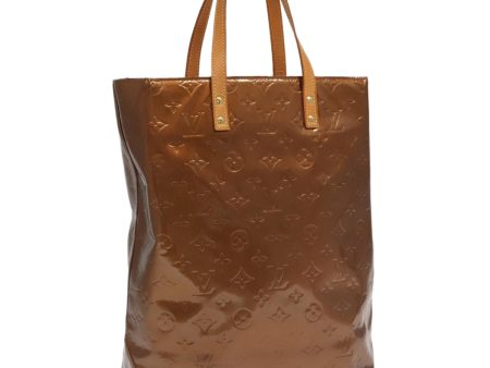 LOUIS VUITTON Monogram Vernis Reade MM Hand Bag Bronze M91143  95294 Online now