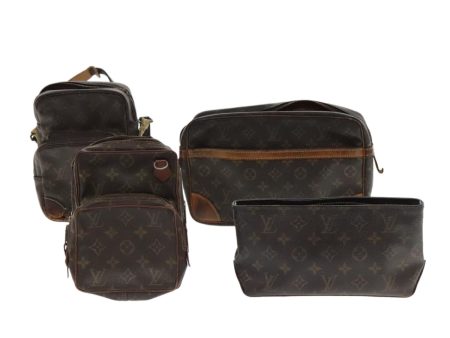 LOUIS VUITTON Monogram Clutch Bag Shoulder Bag 4Set  95100 Cheap