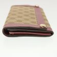 GUCCI GG Canvas Long Wallet Beige Pink 154168 39495 Hot on Sale