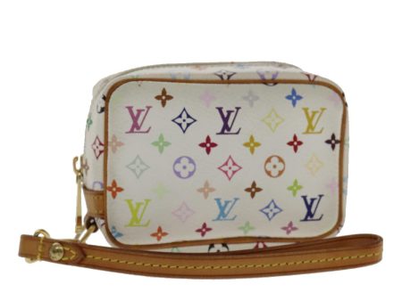 LOUIS VUITTON Monogram Multicolor Trousse Wapity Pouch White M58033 Auth ar12712 Sale