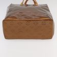 LOUIS VUITTON Monogram Vernis Reade MM Hand Bag Bronze M91143  95294 Online now