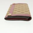 GUCCI GG Canvas Long Wallet Beige Pink 154168 39495 Hot on Sale