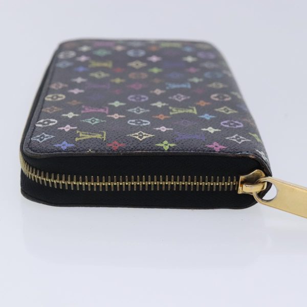 LOUIS VUITTON Monogram Multicolor Zippy Wallet Black M60243  94121 Fashion