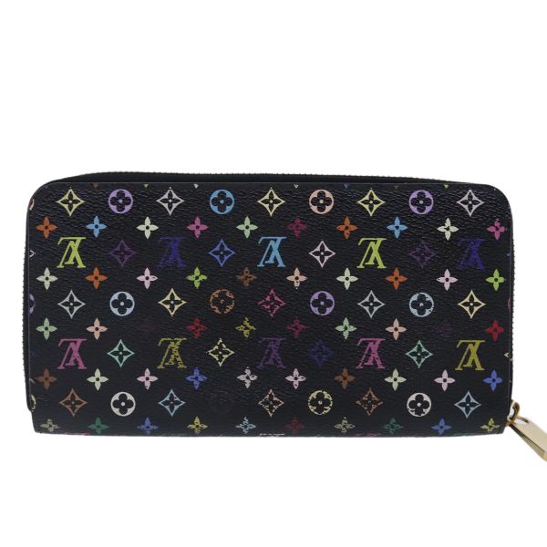 LOUIS VUITTON Monogram Multicolor Zippy Wallet Black M60243  94121 Fashion