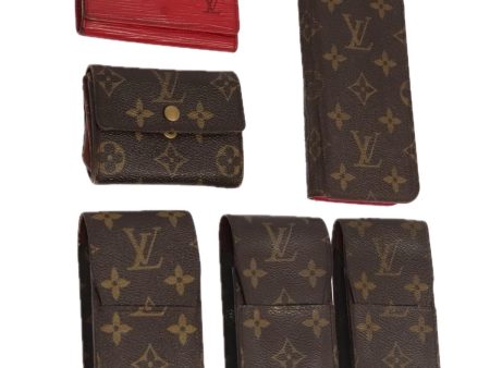 LOUIS VUITTON Monogram Epi iPhone Coin Key Cigarette Case 5Set Red Auth tb1235 Cheap