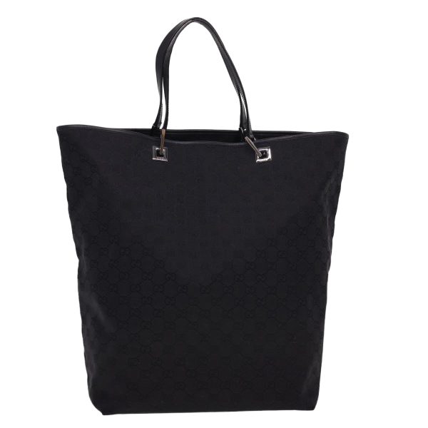 GUCCI GG Canvas Tote Bag Black 31242 yk6422 Online now