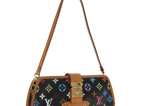 LOUIS VUITTON Monogram Multicolor Shirley Shoulder Bag Black M40050 Auth 91732 For Discount