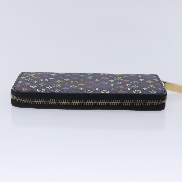 LOUIS VUITTON Monogram Multicolor Zippy Wallet Black M60243  94121 Fashion