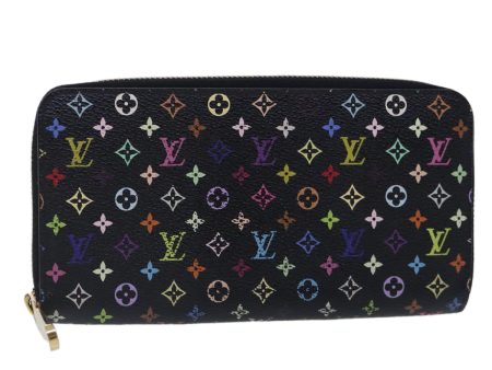 LOUIS VUITTON Monogram Multicolor Zippy Wallet Black M60243  94121 Fashion