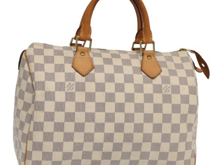 LOUIS VUITTON Damier Azur Speedy 30 Hand Bag N41533  95206 Hot on Sale