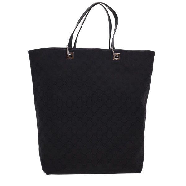 GUCCI GG Canvas Tote Bag Black 31242 yk6422 Online now