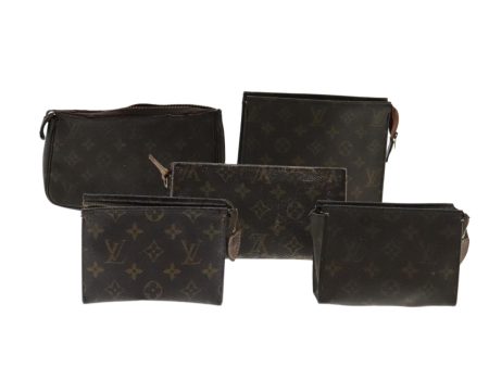 LOUIS VUITTON Monogram Pouch 5Set  95097 Online now