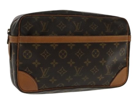 LOUIS VUITTON Monogram Compiegne 28 Clutch Bag M51845  ki5021 Sale